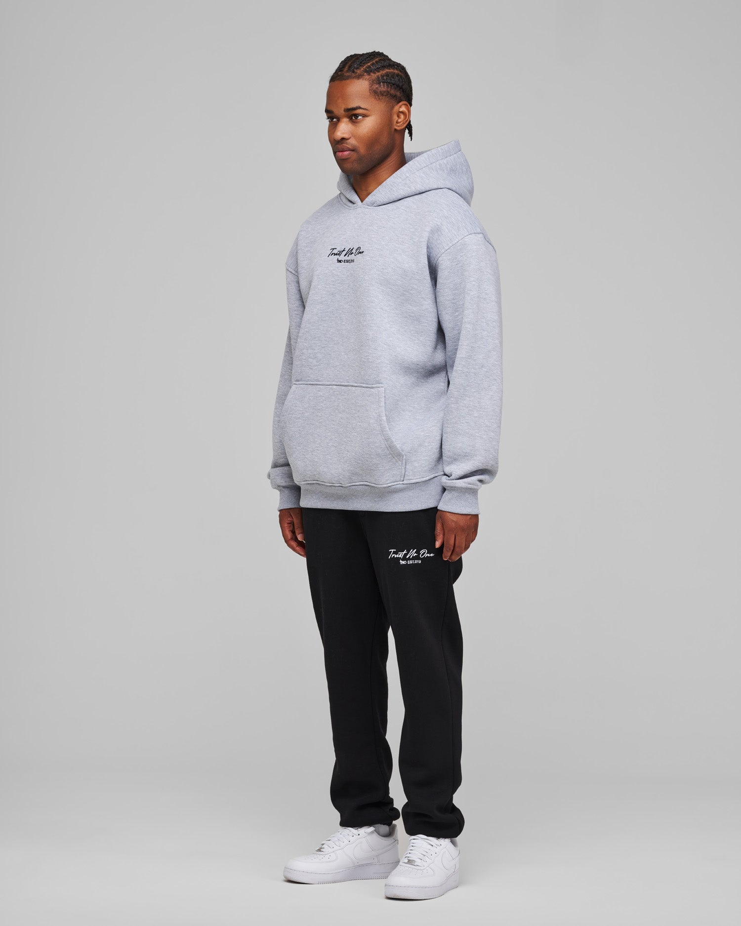 TNO Basic Hoodie grey trustnoone clothing